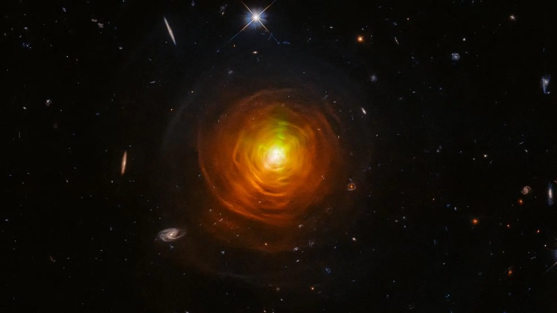 Imagen de una explosión de una estrella.