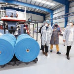 La presidenta de la Diputación de Palencia, Ángeles Armisén, visita una empresa