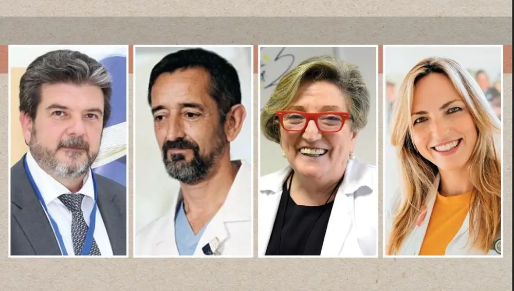 Los médicos Manuel Miralles, Pedro Cavadas, Anna María Lluch y Lucía Galán FORBES 05/01/2022