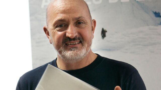 Sebastián Alvaro, durante la presentación del libro "Momentos estelares de Al filo de lo Imposible".