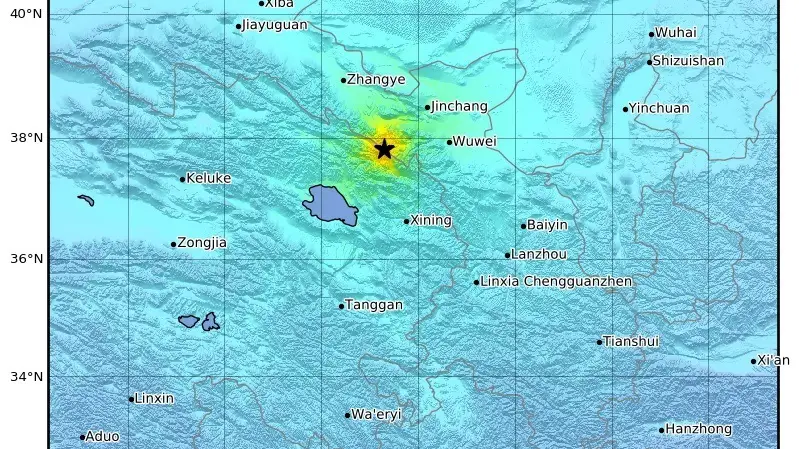 El terremoto que ha afectado a Qinghai.