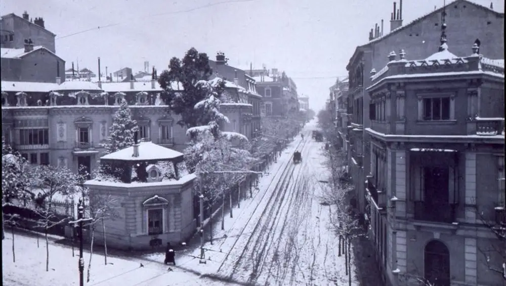 Calle Zurbano en 1900