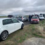 Búsqueda de un joven tras aparecer su coche accidentado en la carretera de Paradinas de San Juan (Salamanca)