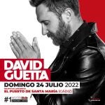 Cartel anunciador del concierto de David Guetta en El Puerto de Santa María. PRODUCCIONES TORO 10/01/2022