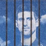 Un mural de Novak Djokovic en Serbia