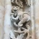 Dragón comiendo helado en la catedral de Salamanca