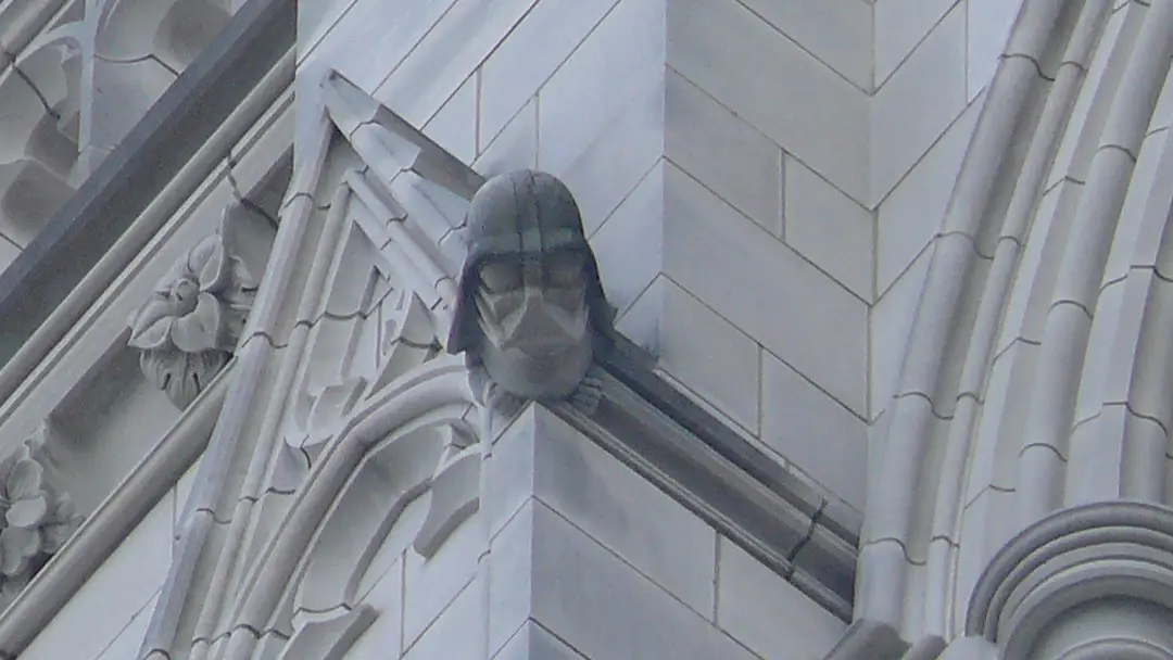 Darth Vader en la catedral nacional de Washington