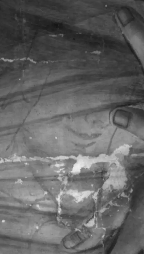 La cara de la Virgen se aprecia gracias a un análisis infrarrojo de "El varón de los dolores", de Botticelli