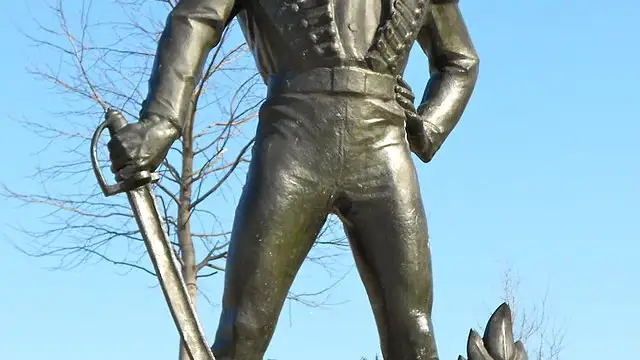 Estatua de Casimir Pulaski en el Museo de Arte de Filadelfia.