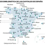 La calle más emblemática de las capitales de provincia españolas