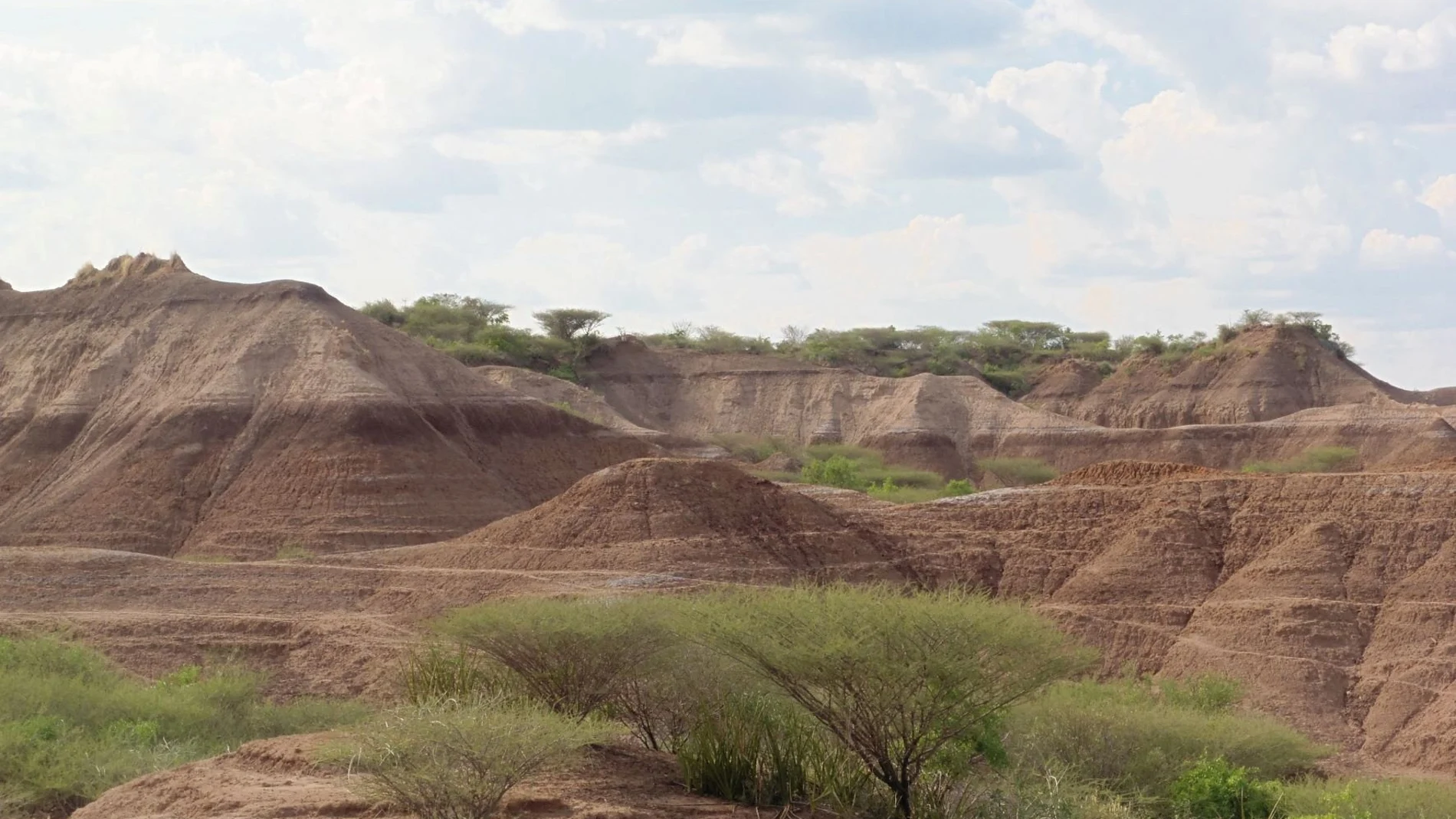 La formación geológica Omo Kibish se ve en el suroeste de Etiopía. Celine Vidal/Handout