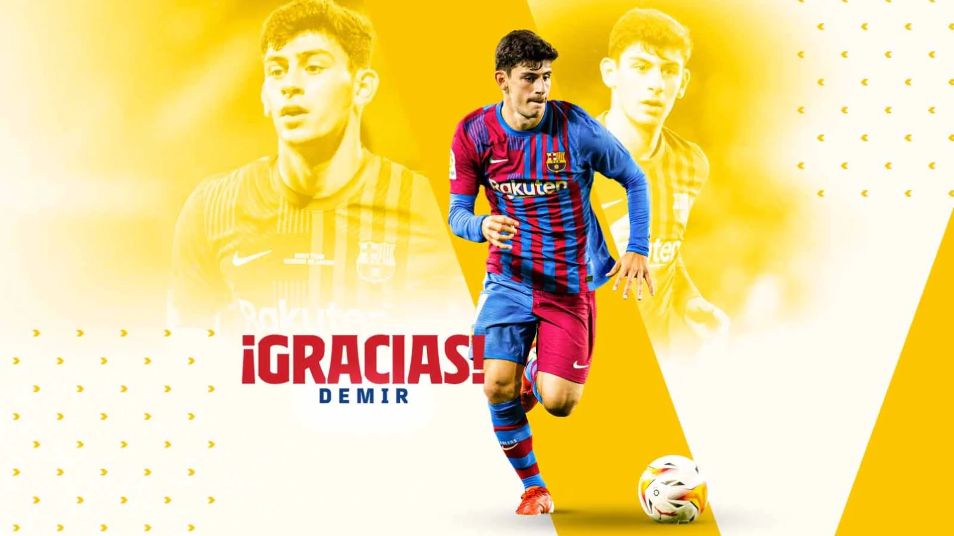 Así ha despedido el Barcelona a Yusuf Demir.