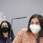 La ministra de Sanidad, Carolina Darias, y la secretaria de Estado de Sanidad, Silvia Calzón, han anunciado la regulación de los test de autodiagnóstico de infección por SARS-CoV-2