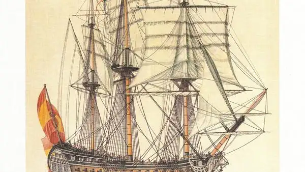 Imagen del navío San Telmo en el Museo Naval de Madrid