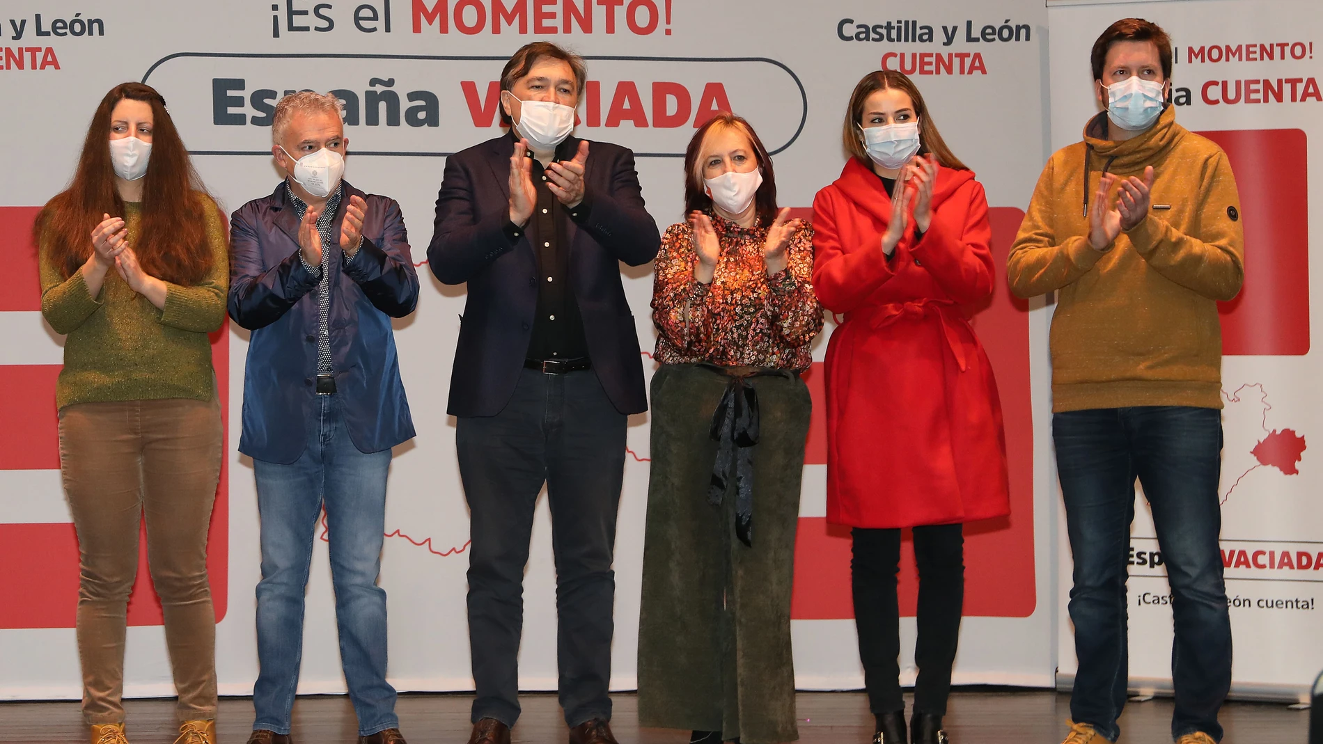 Presentación de las candidaturas conjuntas de la España Vaciada Castilla y León en Ampudia(Palencia)