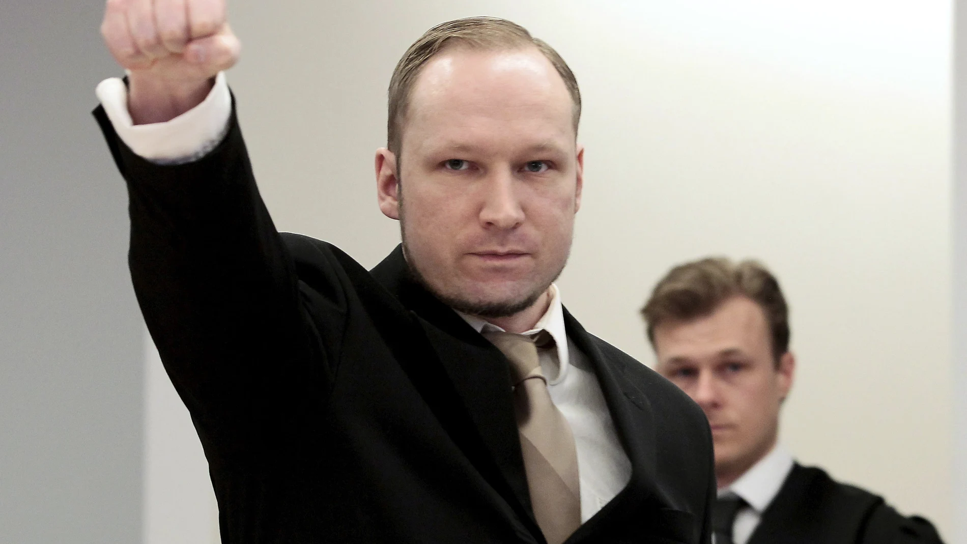 El ultraderechista noruego Anders Behring Breivik durante su juicio en 2012