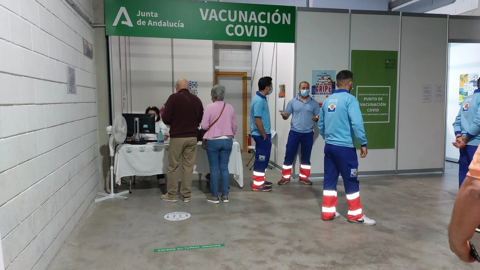 Punto de vacunación contra el Covid-19 en Almería