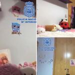 Imágenes de la habitación facilitadas por la Policía Nacional