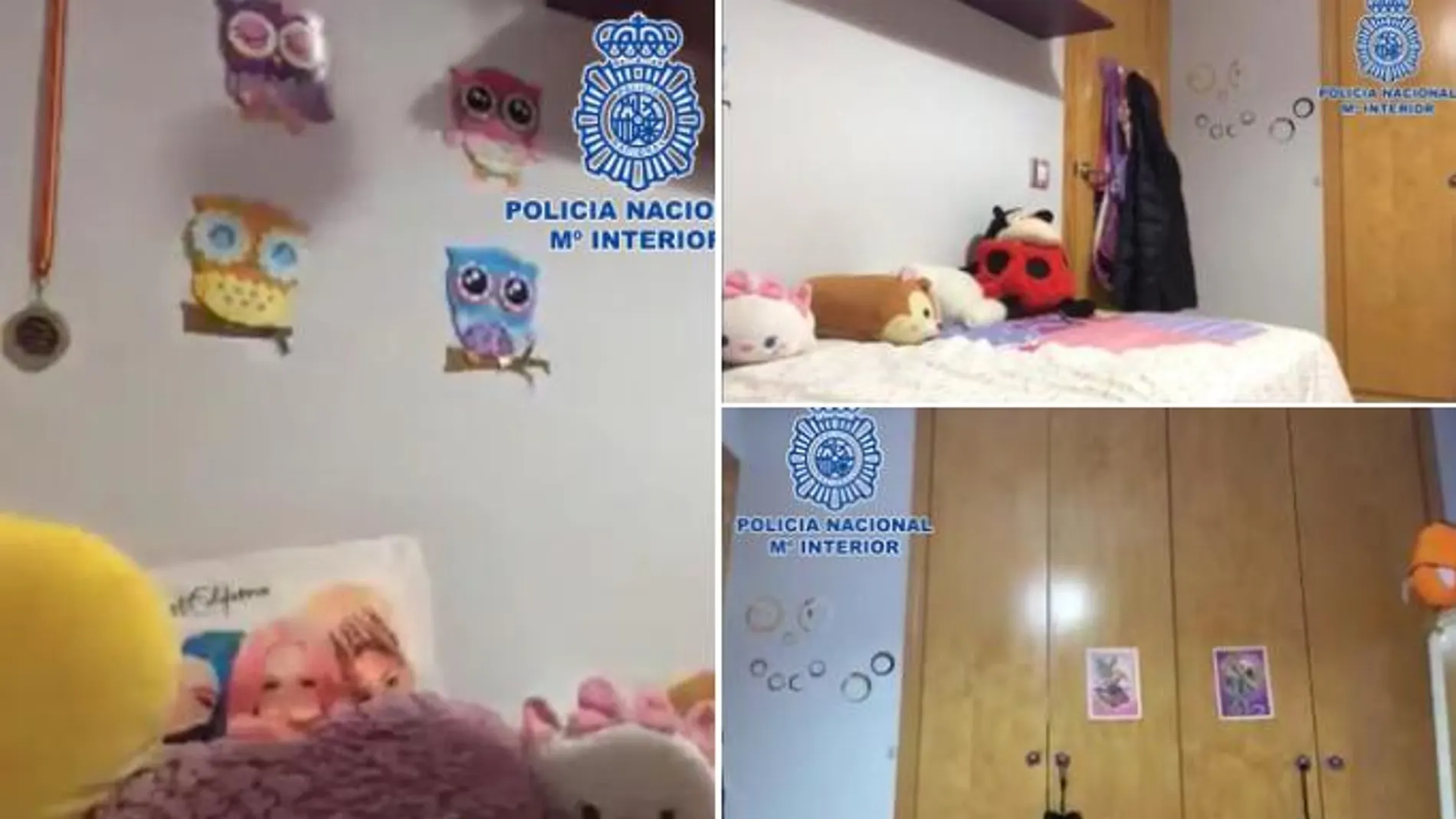Imágenes de la habitación facilitadas por la Policía Nacional