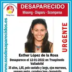 Desaparecida desde hace una semana una mujer de 35 añoos en Traspinedo (Valladolid)