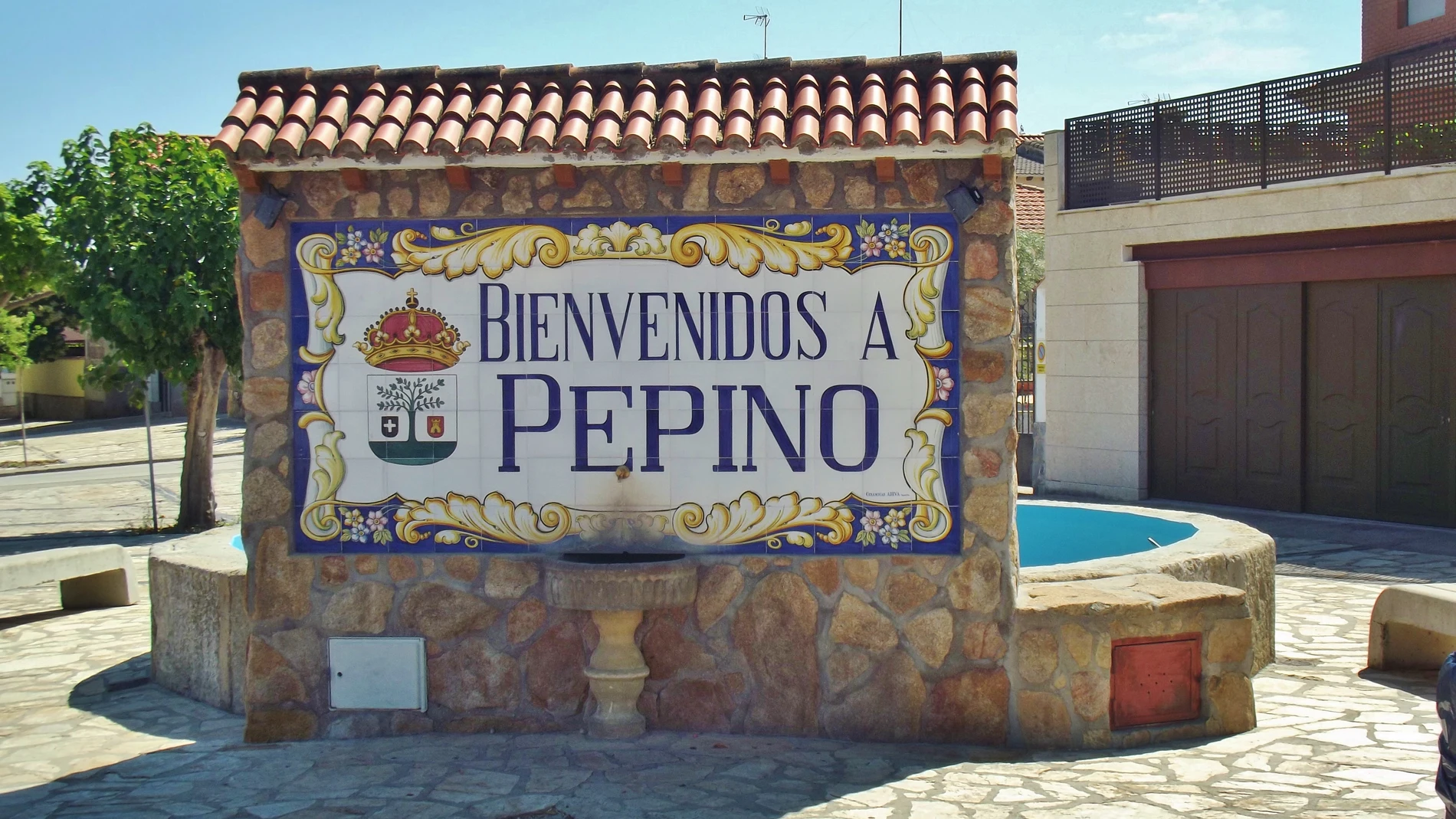 Entrada al pueblo de Pepino. Wikipedia.