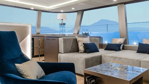 Espectacular imagen del interior del Sunreef 80.