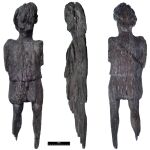Figura de madera tallada romana