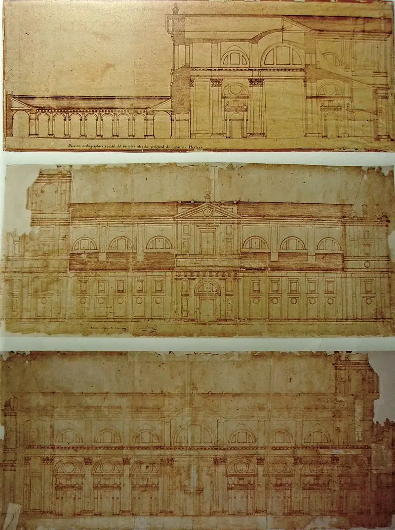 Planos originales de la Catedral de Valladolid
