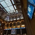 Vista del interior de la Bolsa de Madrid este miércoles