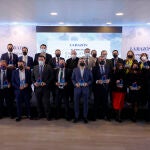 Los premiados posaron con los galardones junto a Francisco Marhuenda y José Luis Bonet