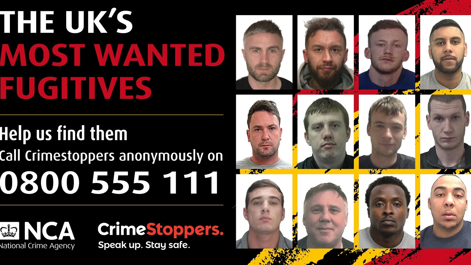 Imagen de los 12 fugitivos británicos más buscados en España en 2022 CRIME STOPPERS 19/01/2022