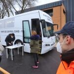 Unidad móvil para test de antígenos en Béjar (Salamanca)