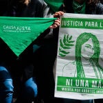 20 January 2022, Colombia, Bogota: Women demonstrate in support of the Decriminalization of Abortions outside the Colombian Constitutional Court house. Photo: Chepa Beltran/LongVisual via ZUMA Press Wire/dpa Chepa Beltran/LongVisual via ZUM / DPA 20/01/2022 ONLY FOR USE IN SPAIN