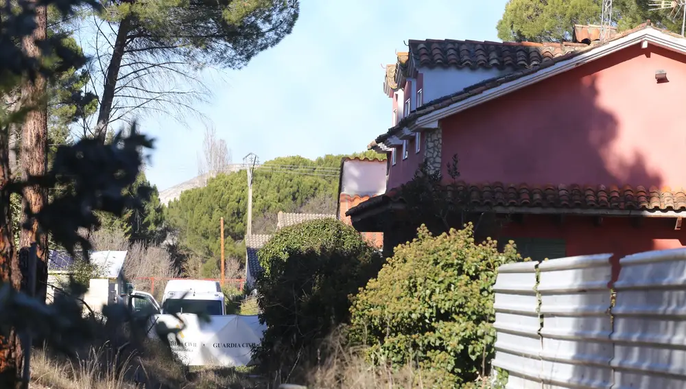 Investigación del chalé del detenido en Traspinedo