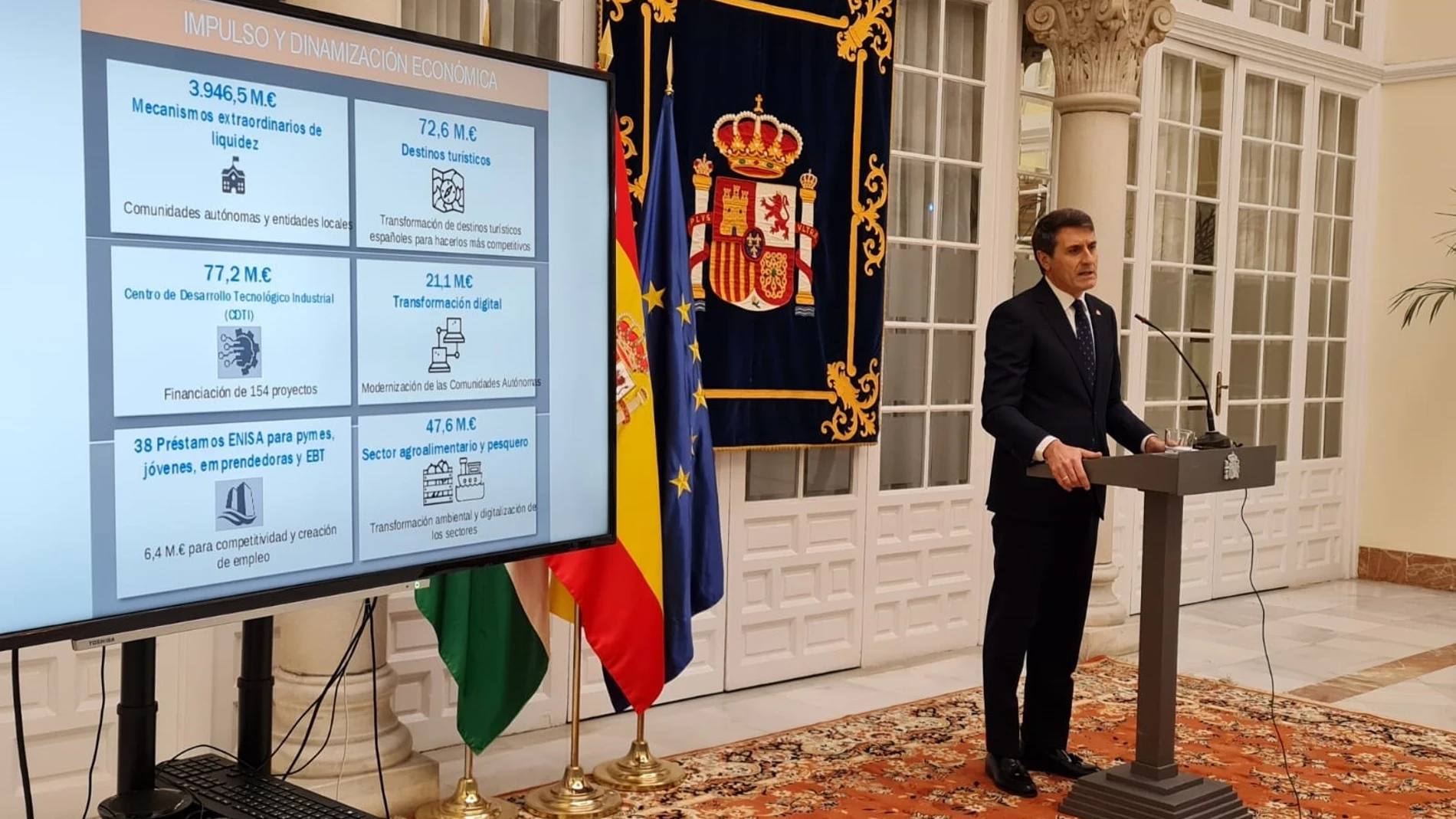 El delegado del Gobierno de España en Andalucía, Pedro Fernández. DELEGACIÓN DEL GOBIERNO EN ANDAL