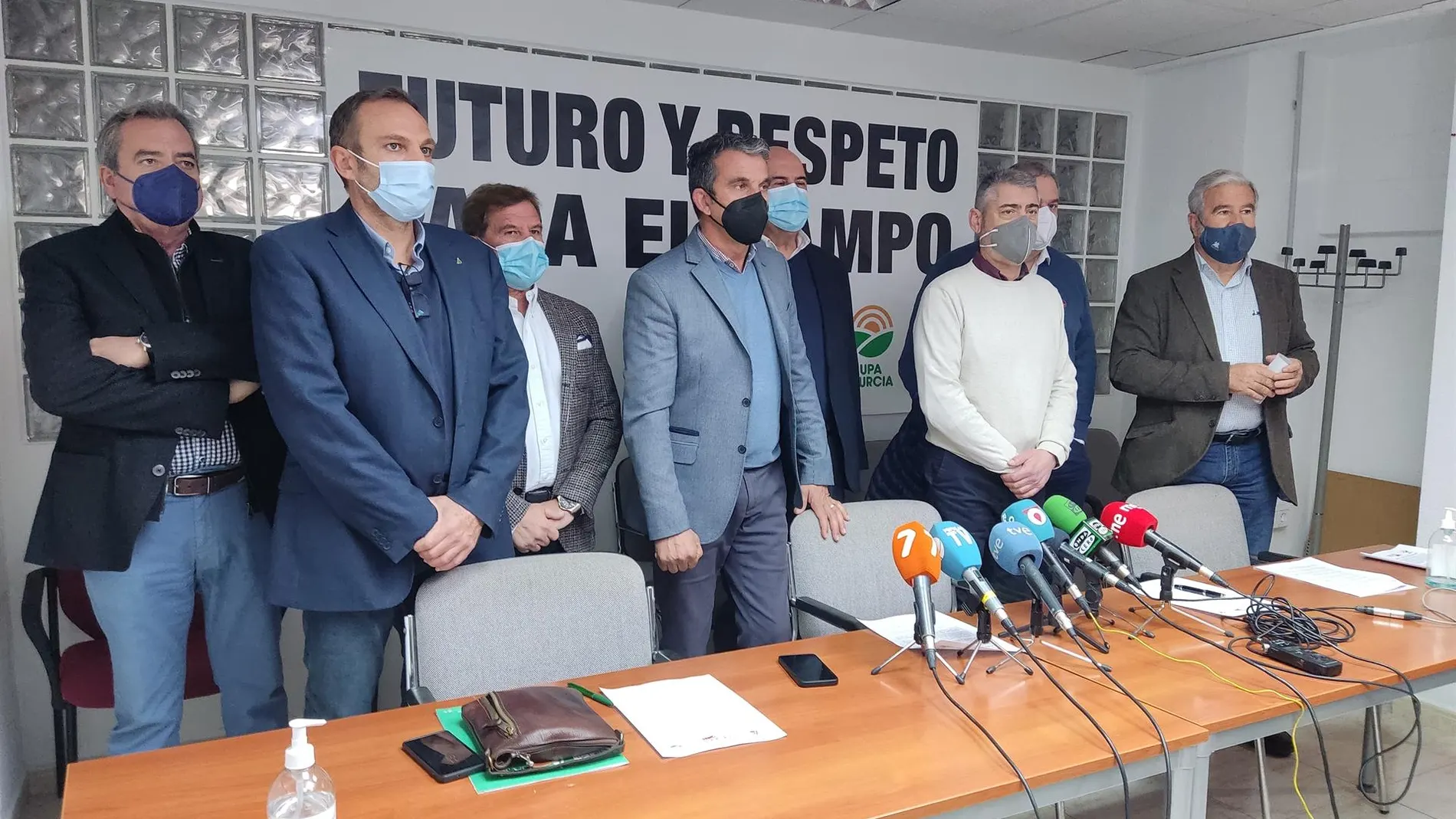 Rueda de prensa de las organizaciones agrarias de esta mañana