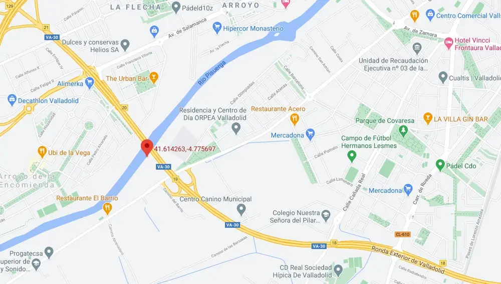 Zona de "El Túnel" de Covaresa