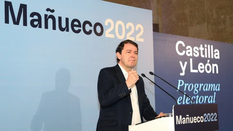 El presidente y candidato del Partido Popular de Castilla y León, Alfonso Fernández Mañueco, presenta el programa del PPCyL