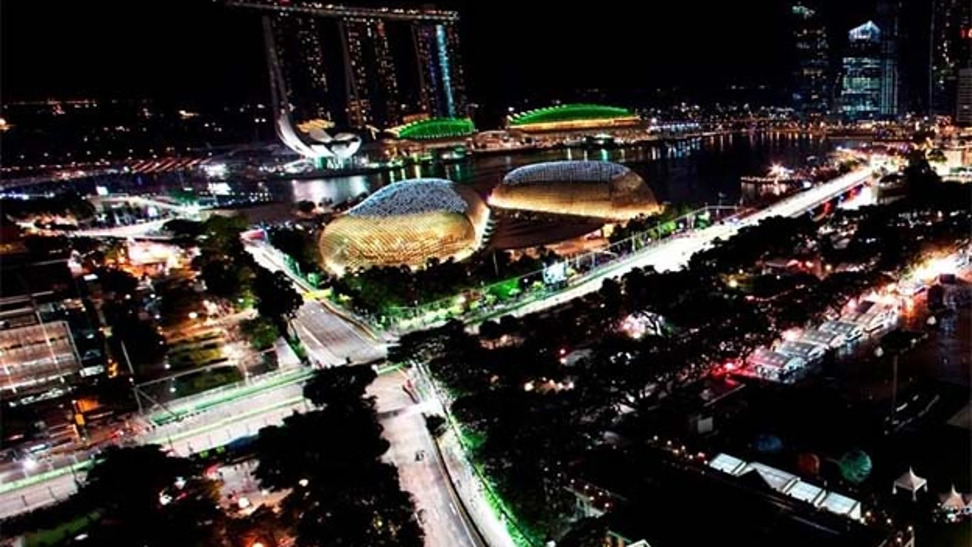Circuito urbano de Marina Bay en Singapur.