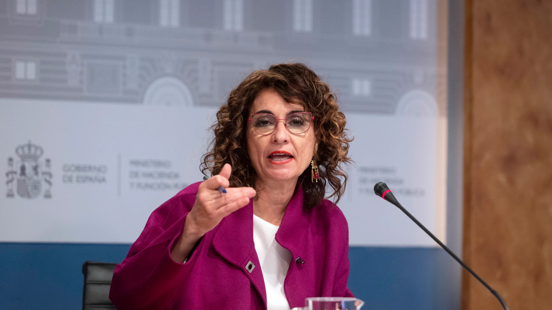 La ministra de Hacienda y Función Pública, María Jesús Montero