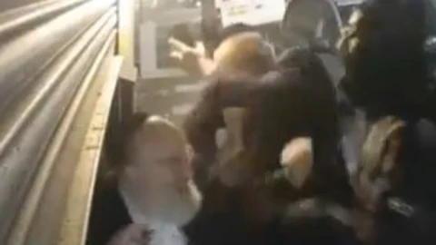Captura del vídeo difundido por Shomrim (Stamford Hill)