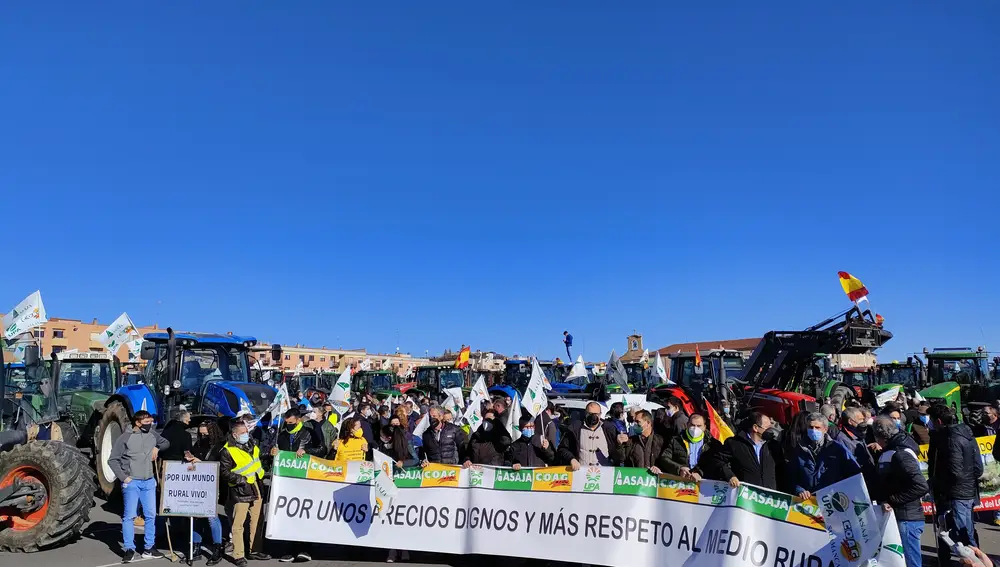 Manifestación en Salamanca. EUROPA PRESS 28/01/2022