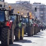 Tractorada de protesta por las calles de Salamanca