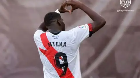 Randy Nteka con el Rayo Vallecano.