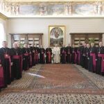 Reunión del Papa Francisco con el cardenal arzobispo de Vallaoolid, Ricardo Blázquez, y el obispo auxiliar de la Diócesis vallisoletana, Luis Argüello