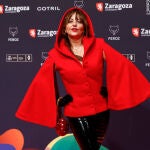 Yolanda Ramos de Caperucita Roja en la alfombra roja de los Premios Feroz 2022.