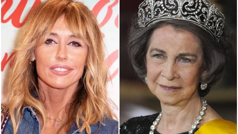 Emma García y la Reina Sofía en un montaje