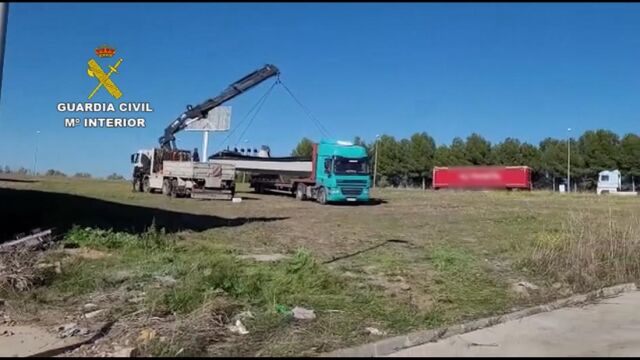 Uno de los camiones utilizados por la trama desmantelada