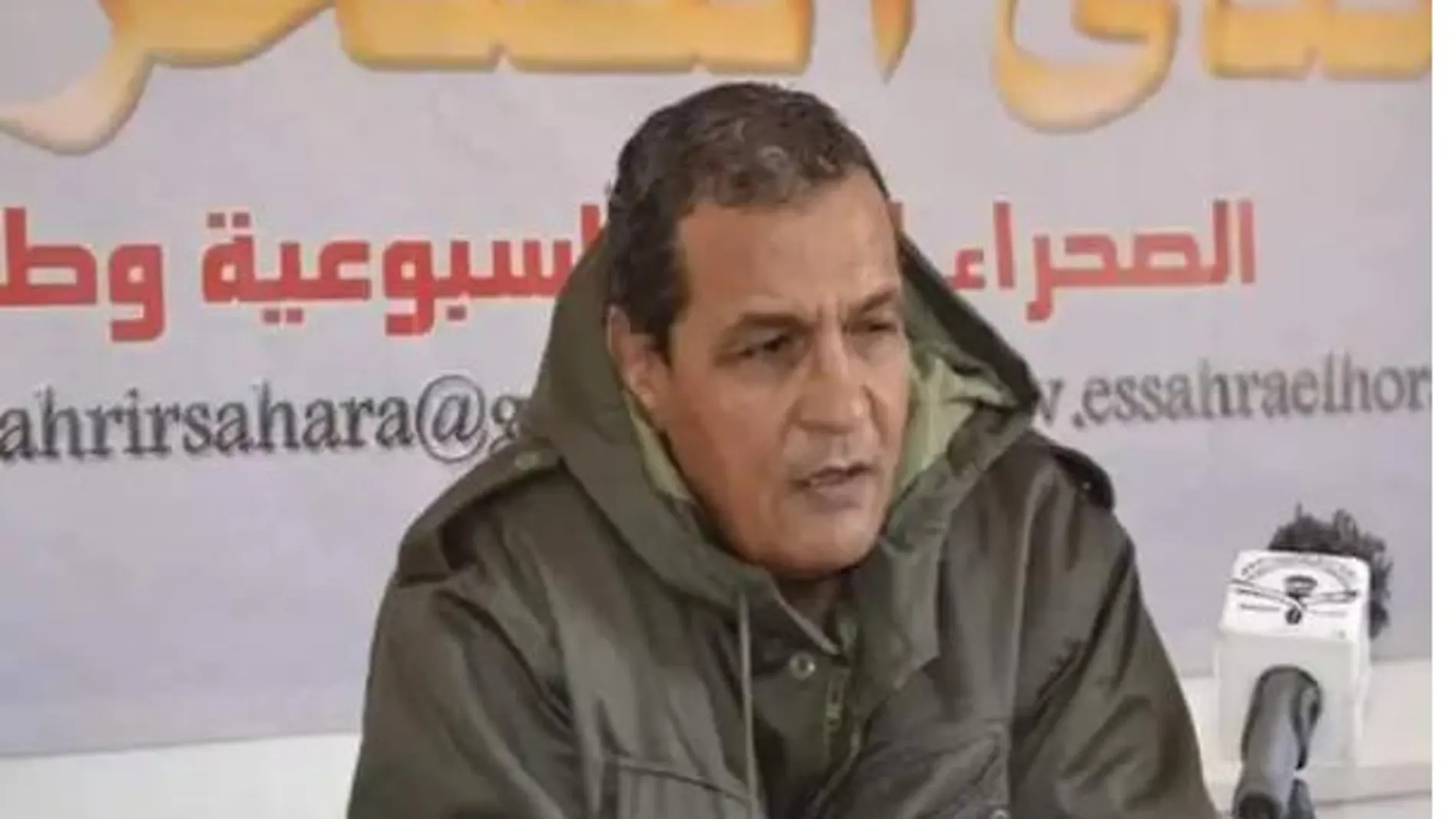 El "jefe militar" Taleb Ammi Deh, que lanzó la amenaza contra las empresas extranjeras que trabajen en el Sáhara Occidental