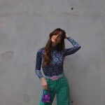 Rocío osorno con conjunto de Mango.